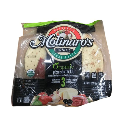 Molinaro's Organic Stone Baked Pizza Kit, 2.51 lbs. - ShelHealth.Com