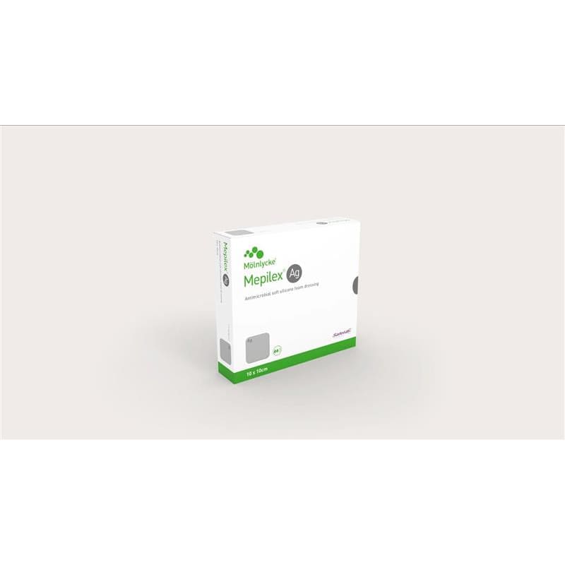 Molnlycke Mepilex Ag Foam Dressing 4 X 4 Box of 5 - Wound Care >> Advanced Wound Care >> Foam Dressings - Molnlycke