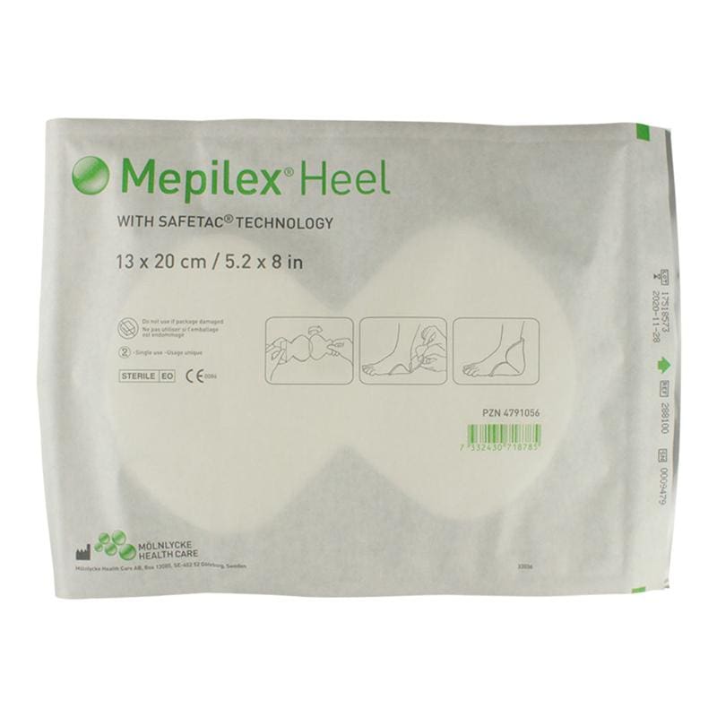 Molnlycke Mepilex Foam Heel Dressing Non-Adhesive Box of 5 - Wound Care >> Advanced Wound Care >> Foam Dressings - Molnlycke