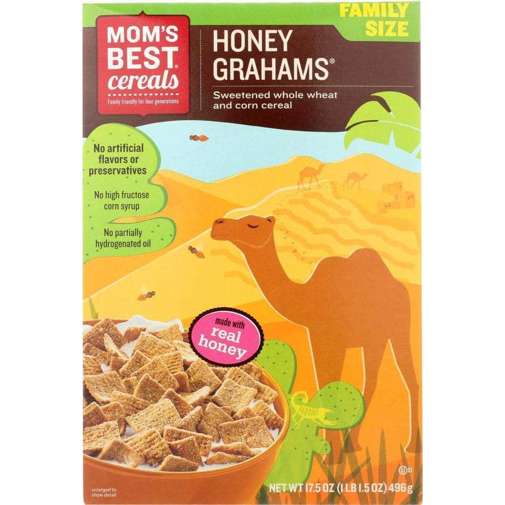 Moms Best Cereals Moms Best Honey Grahams Cereal, 17.5 oz