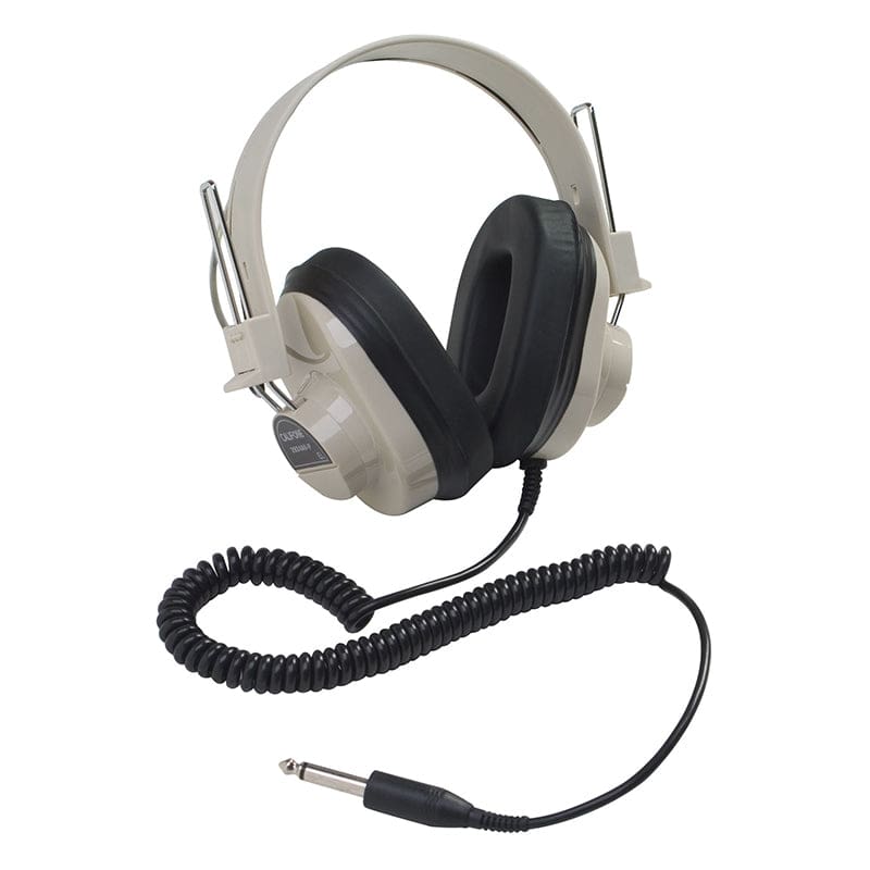 Monaural Headphone 5 Coiled Cord 50-12000 Hz (Pack of 2) - Headphones - Califone International