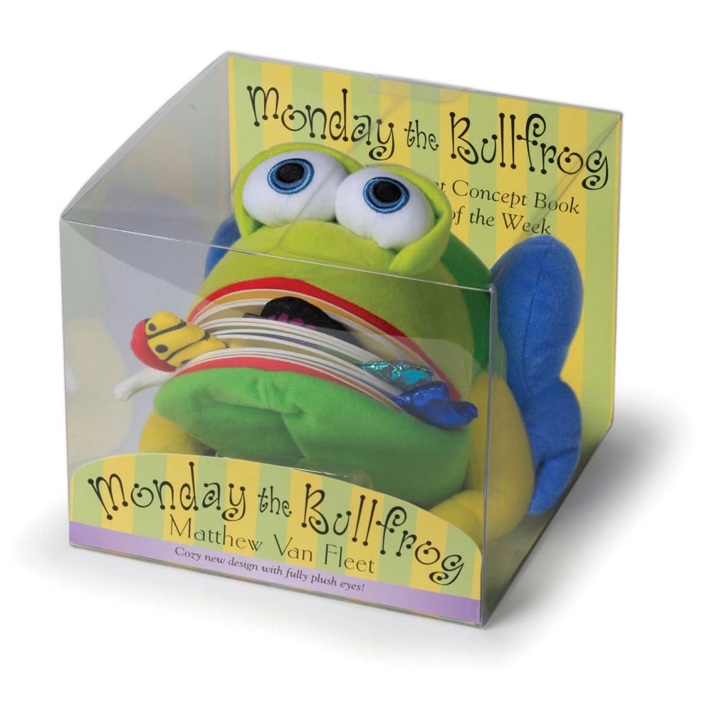 Monday the Bullfrog: A Huggable Puppet Concept Book About the Days of the Week - Kids Toys By Age - Monday