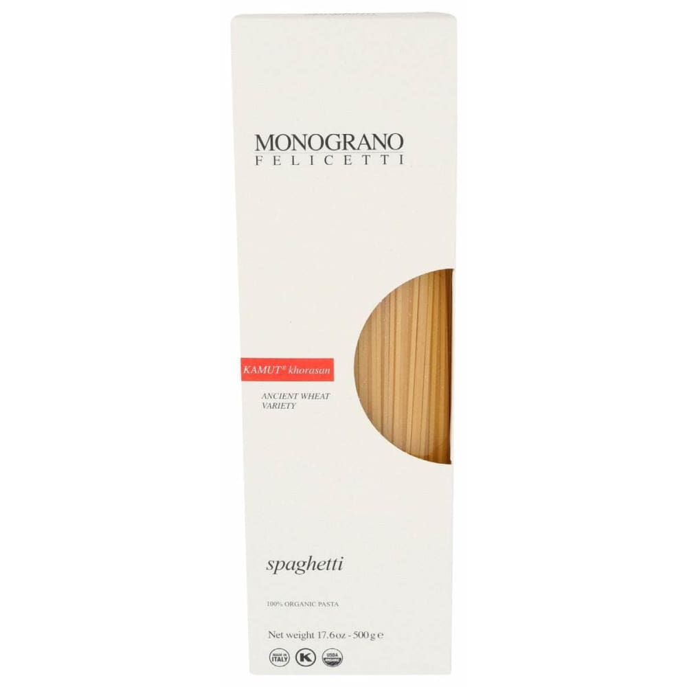 MONOGRANO FELICETTI Grocery > Meal Ingredients > Noodles & Pasta MONOGRANO FELICETTI: Kamut Spaghetti, 17.6 oz