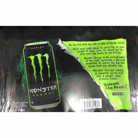 Monster Energy Drink, Green, Original, 16 Ounce (Pack of 24) - ShelHealth.Com