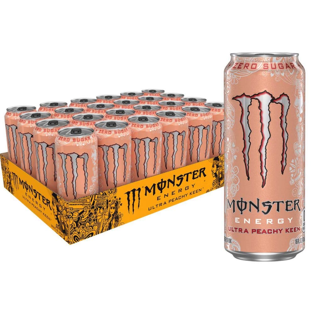 Monster Energy Ultra Peachy Keen (16 fl. oz. 24 pk.) - Energy Drinks - Monster Energy