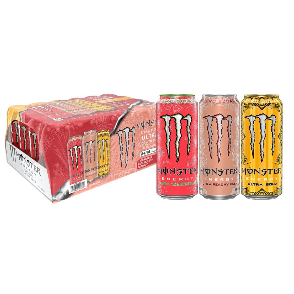Monster Energy Ultra PWG Variety Pack (16 fl. oz. 24 pk.) - Limited Time Snacks & Beverages - Monster Energy