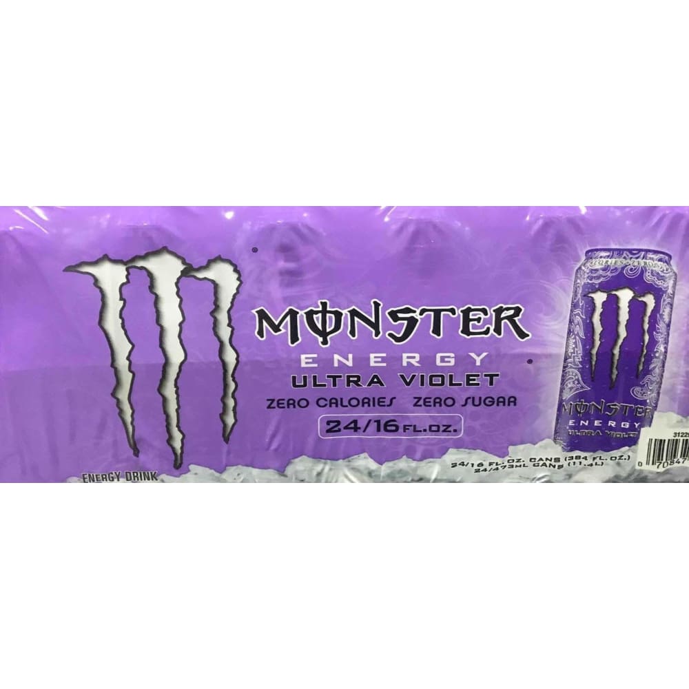 Monster Energy Ultra Violet, 16 oz. (Pack of 24) - ShelHealth.Com