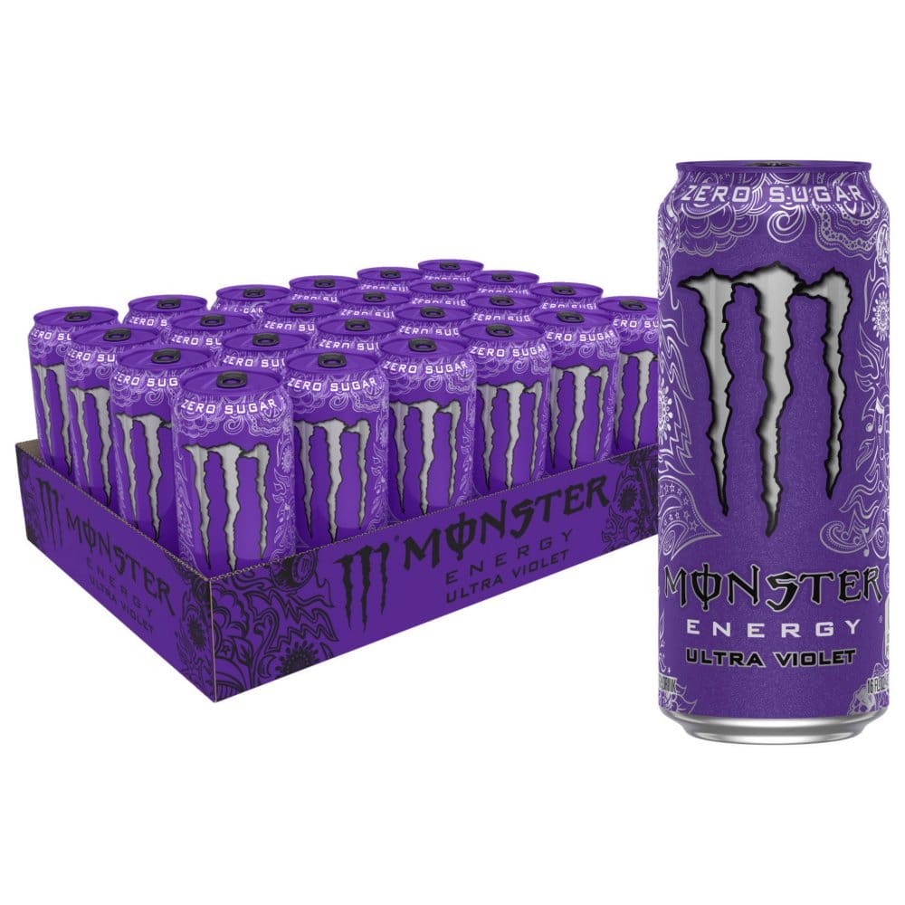 Monster Energy Ultra Violet Sugar Free Energy Drink (16 fl. oz. 24 pk.) - Energy Drinks - Monster Energy