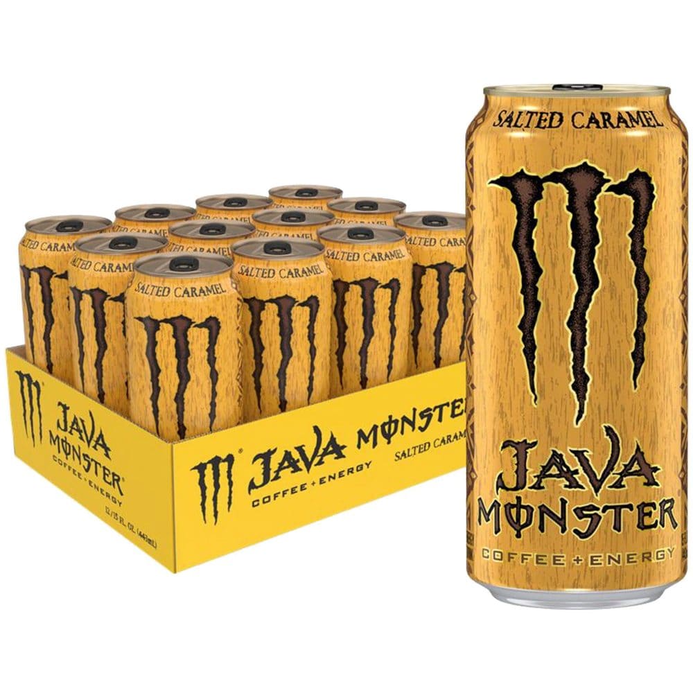Monster Java Salted Caramel Energy + Coffee (15.5 fl. oz. 12 pk.) - Bottled Tea & Coffee - Monster