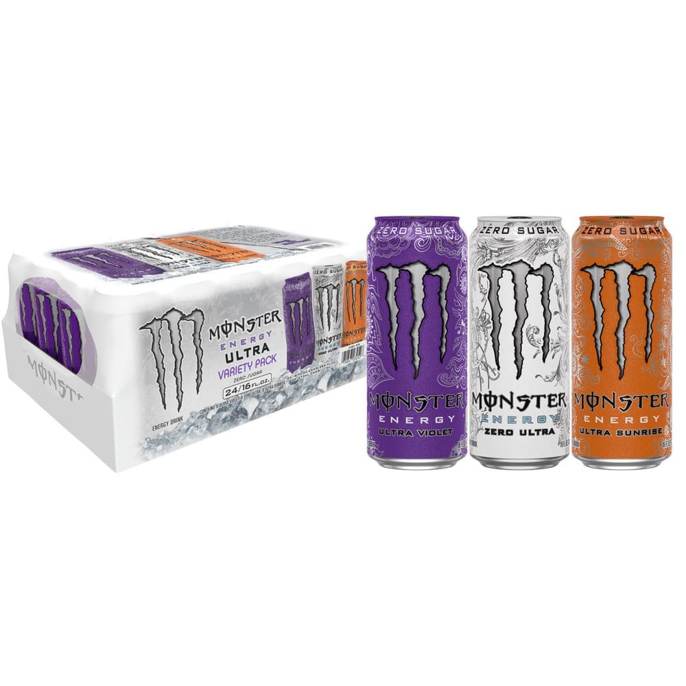 Monster Ultra POW Variety Pack (16oz / 24pk) - Energy Drinks - Monster Ultra