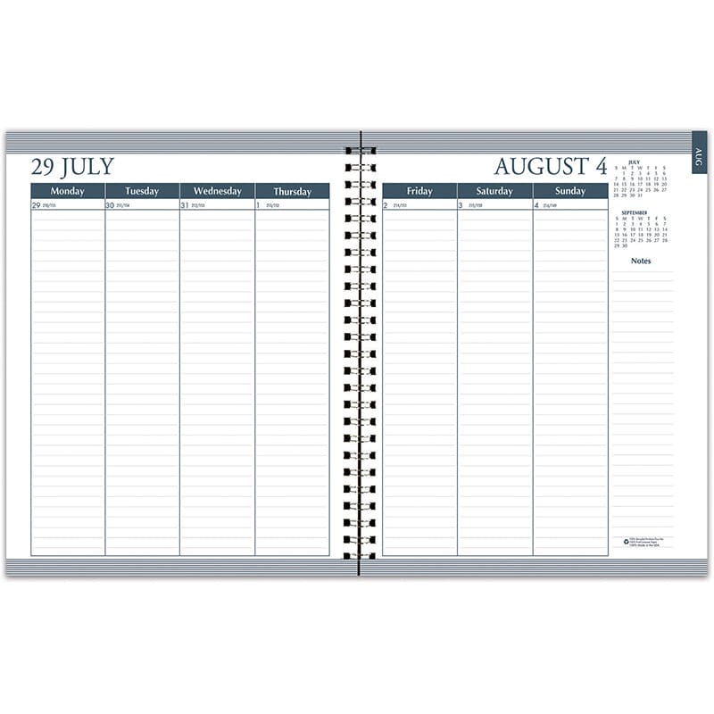 Month/Week Planner 12 Mnths Jul-Aug Academic (Pack of 2) - Calendars - House Of Doolittle
