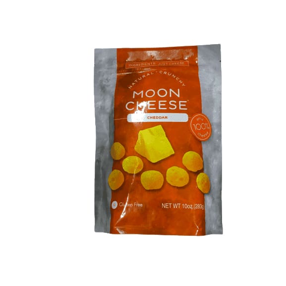 Moon Cheese - 100% Natural Cheese Snack - Cheddar - 10 oz - ShelHealth.Com