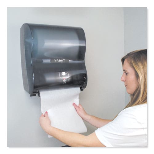Morcon Tissue Valay 10 Inch Roll Towel Dispenser 13.25 X 9 X 14.25 Black - Janitorial & Sanitation - Morcon Tissue