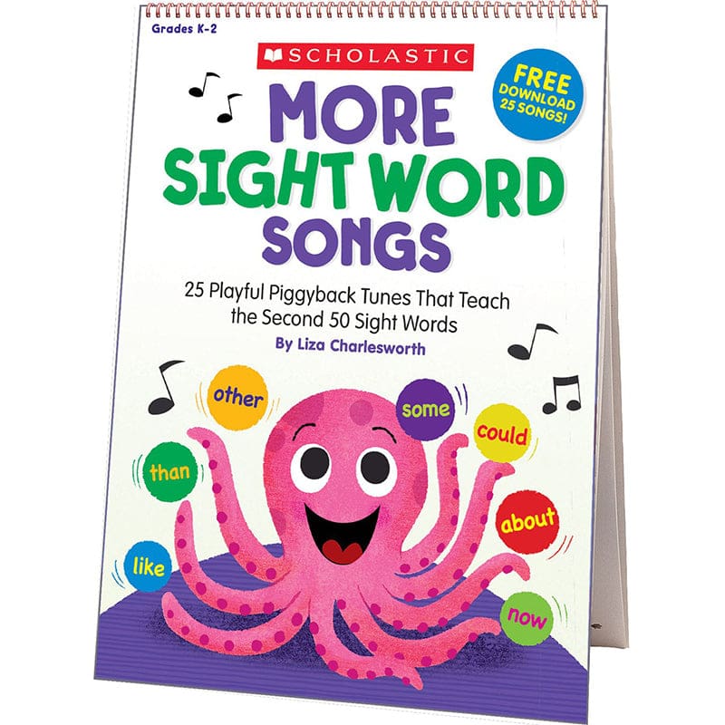 More Sight Word Songs Flip Chart - Sight Words - Scholastic Teaching Resources
