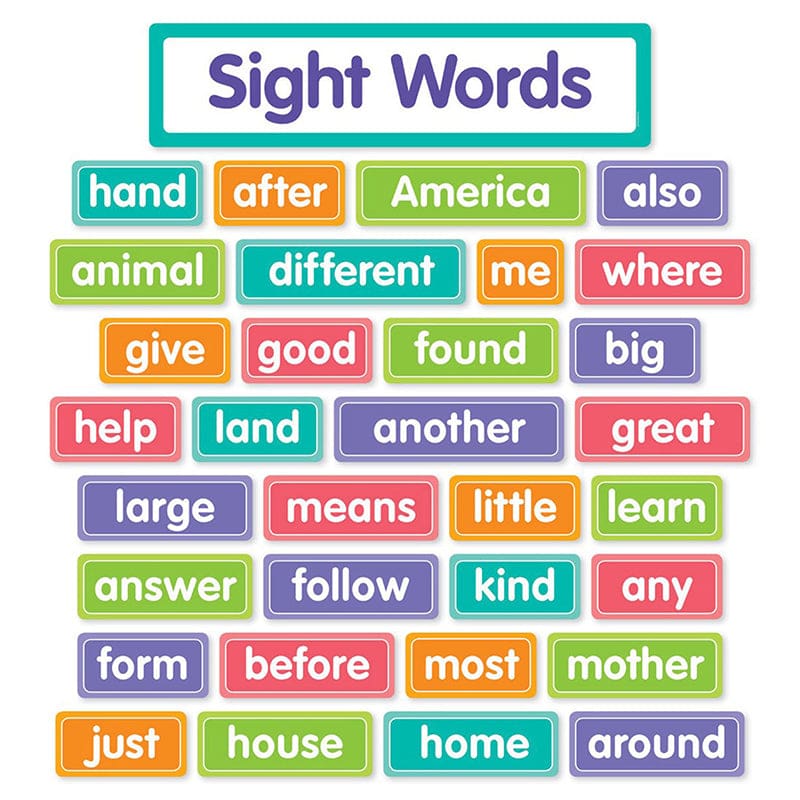 More Sight Words Bulletin Board St (Pack of 3) - Sight Words - Scholastic Teaching Resources