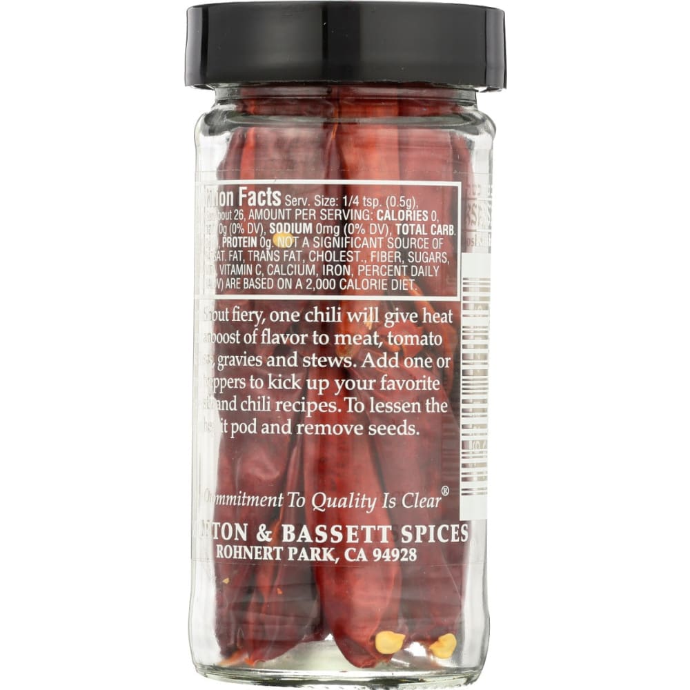 MORTON & BASSETT: Chilies Red Whole 0.6 oz - Grocery > Cooking & Baking > Extracts Herbs & Spices - MORTON & BASSETT