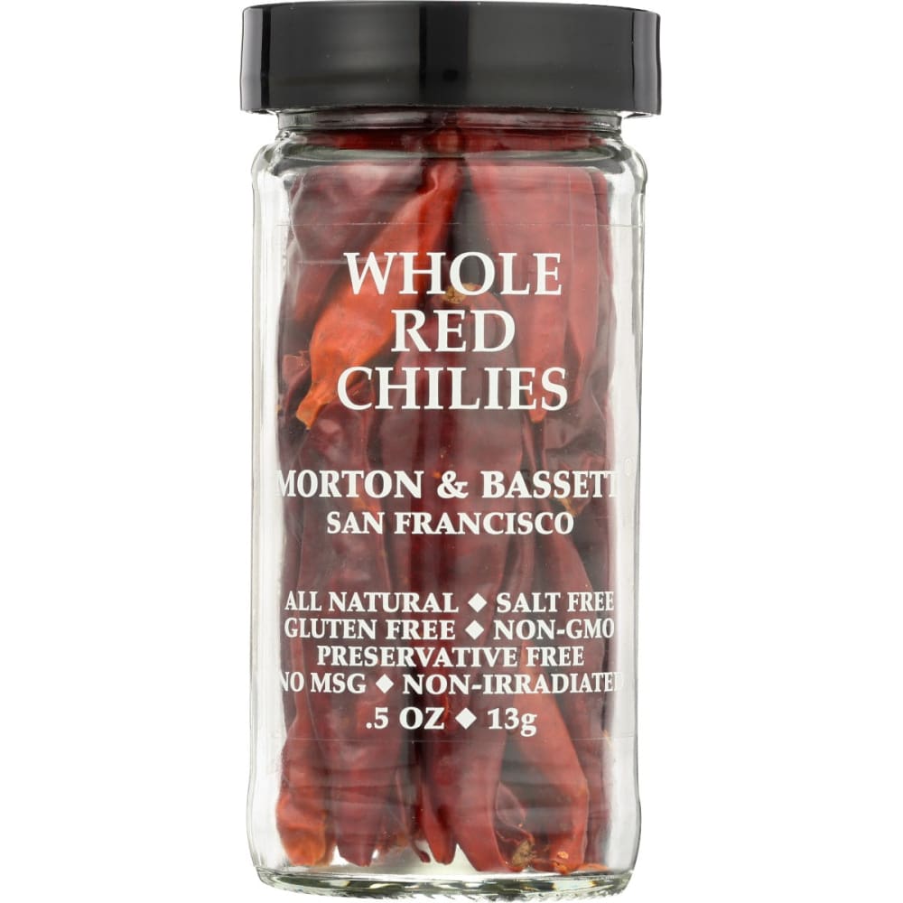 MORTON & BASSETT: Chilies Red Whole 0.6 oz - Grocery > Cooking & Baking > Extracts Herbs & Spices - MORTON & BASSETT