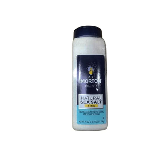 Morton Fine All Purpose Natural Sea Salt 45 oz. by Morton Salt - ShelHealth.Com