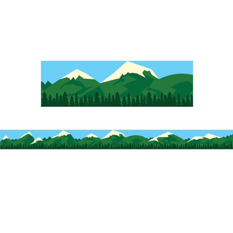 Mountains Border (Pack of 8) - Border/Trimmer - Hygloss Products Inc.