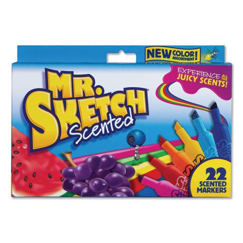 Mr. Sketch Scented Watercolor Marker Broad Chisel Tip Assorted Colors 8/set - School Supplies - Mr. Sketch®