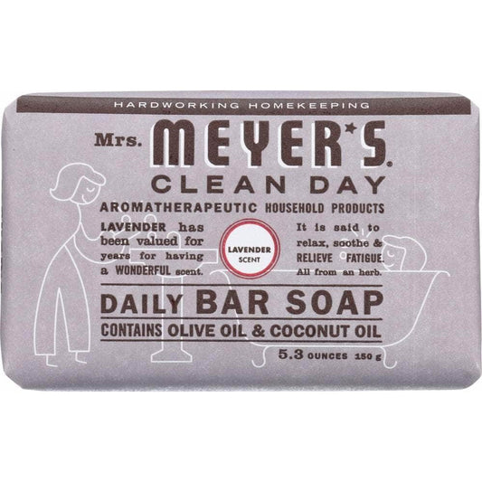 MRS MEYERS CLEAN DAY Mrs. Meyer'S Clean Day Daily Bar Soap Lavender Scent, 5.3 Oz