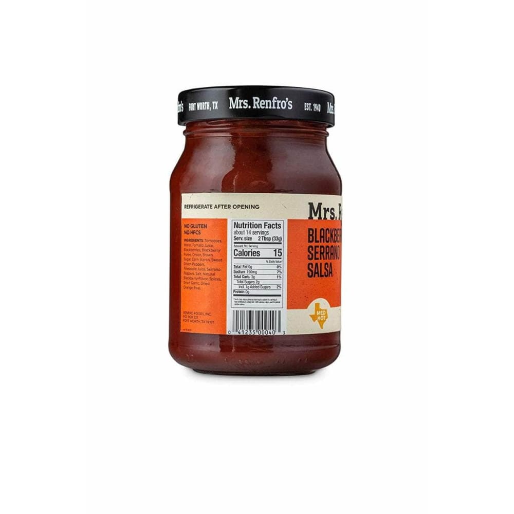 MRS RENFRO Mrs Renfro Blackberry Serrano Salsa, 16 Oz