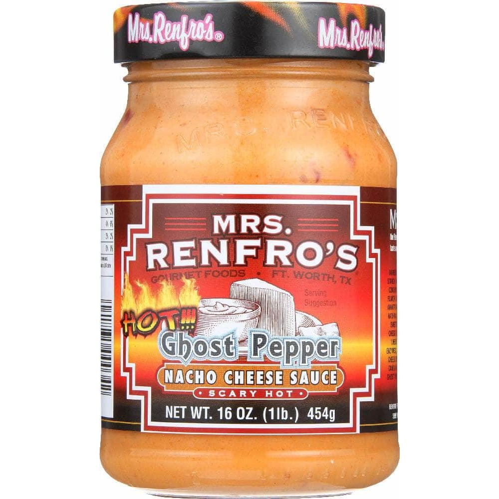 Mrs Renfros Mrs. Renfro's Gourmet Ghost Pepper Nacho Cheese Sauce Scary Hot, 16 oz