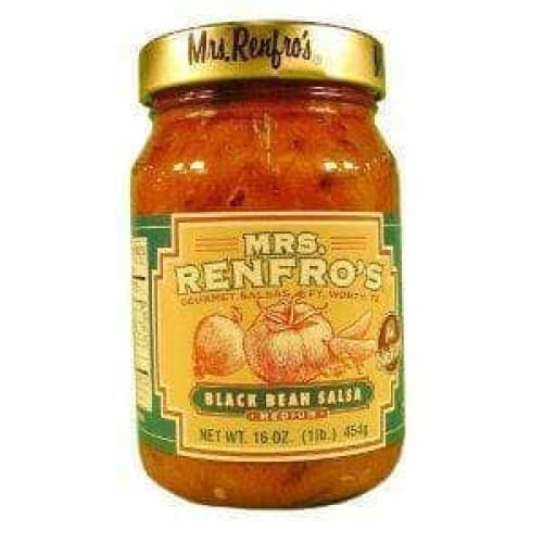 Mrs Renfros Mrs. Renfro's Salsa Black Bean Medium, 16 Oz