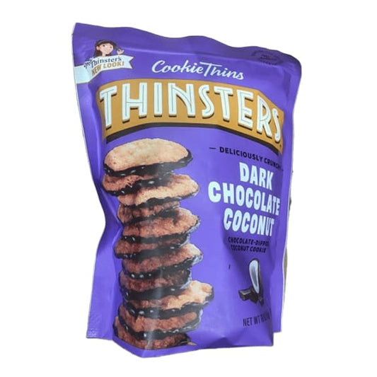 Mrs. Thinsters DARK CHOCOLATE COCONUT Cookie Thins 18 oz. - ShelHealth.Com