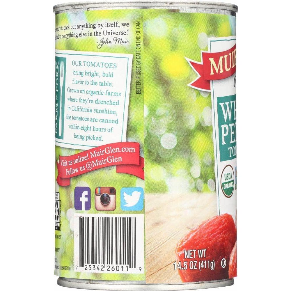Muir Glen Muir Glen Organic Whole Peeled Tomatoes, 14.5 oz