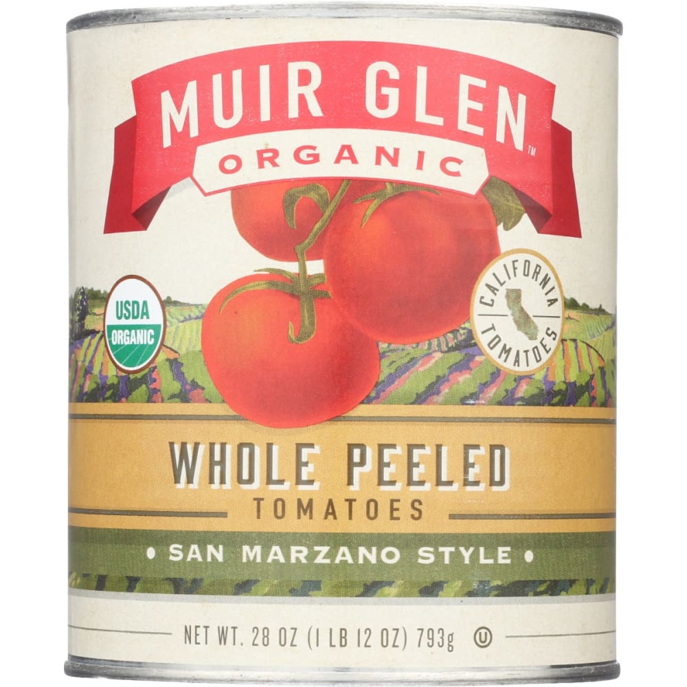 MUIR GLEN: Organic Whole Peeled Tomatoes San Marzano Style 28 oz - Grocery > Meal Ingredients > Canned Fruits & Vegetables - MUIR GLEN