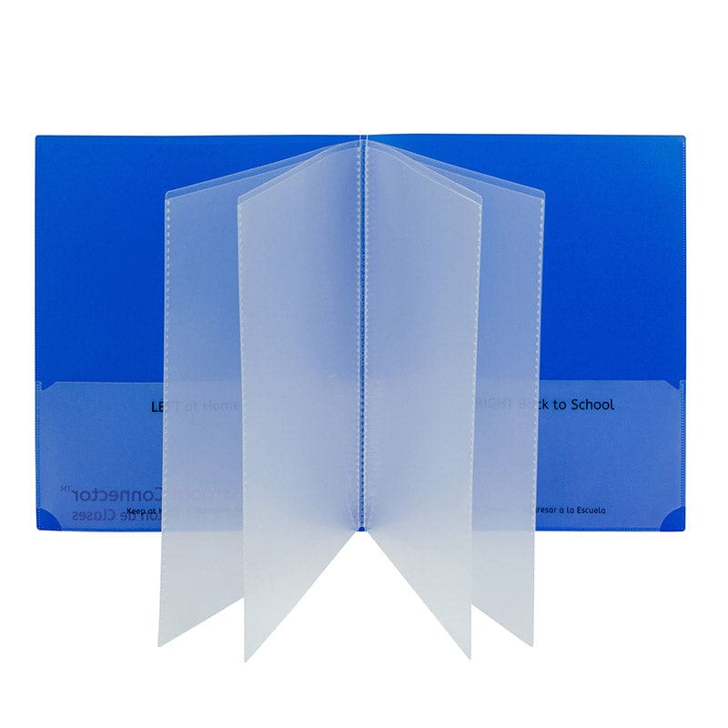 Multi Pocket Folders Blue Box Of 15 - Folders - C-Line Products Inc