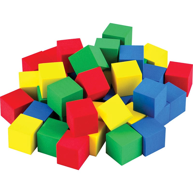 Multicolor 3/4In Foam Cubes 40 Ct Stem Basics (Pack of 10) - Foam - Teacher Created Resources