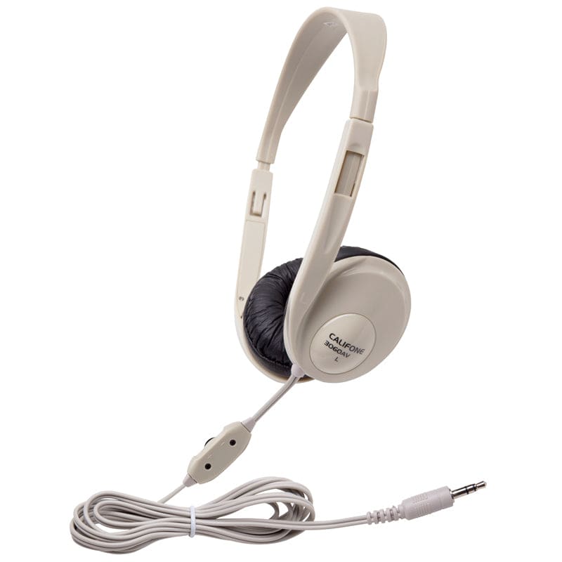 Multimedia Stereo Headphones Beige (Pack of 2) - Headphones - Califone International