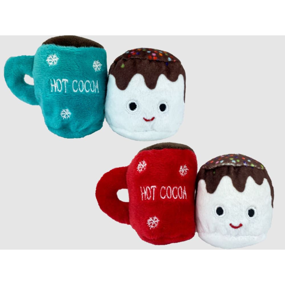 Multipet Hot Cocoa-Marshmallow 2pk 3 inch(Assorted) - Pet Supplies - Multipet