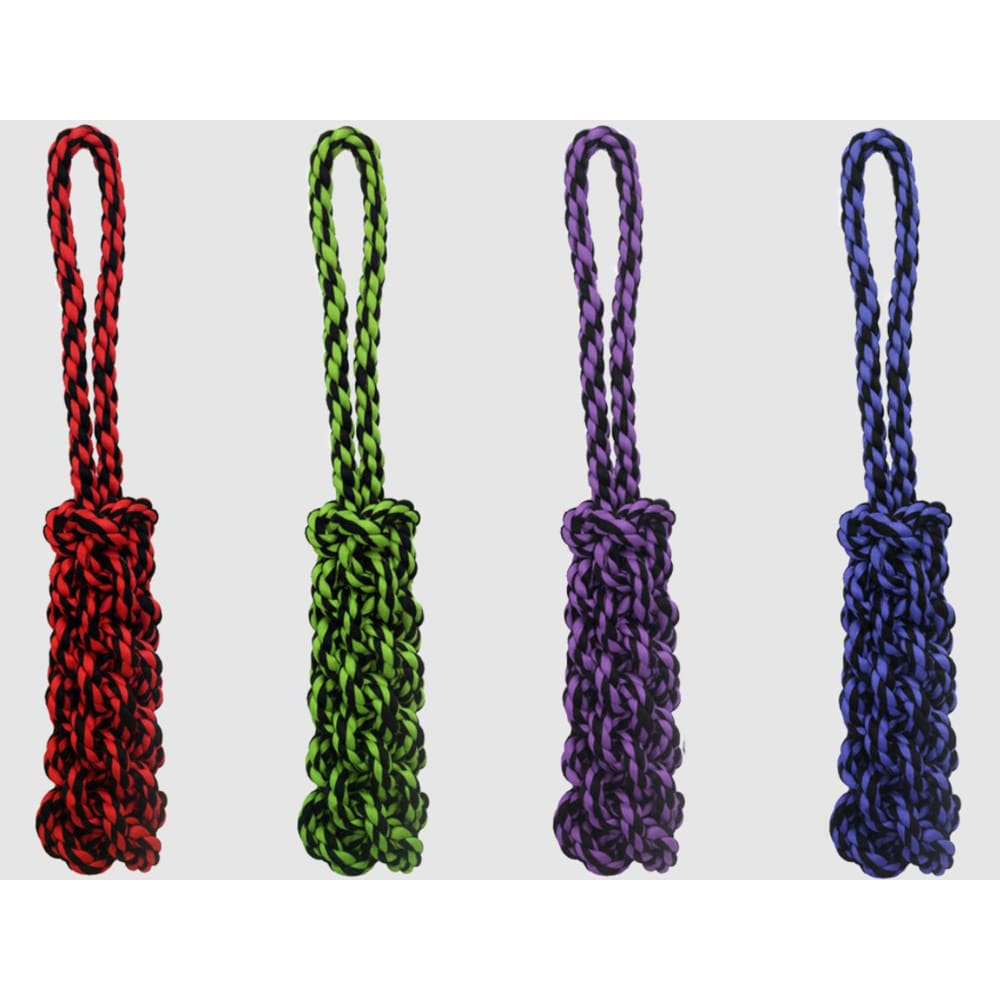 Multipet Nuts for Knots Rope Tug with Braid Assorted 16 in - Pet Supplies - Multipet