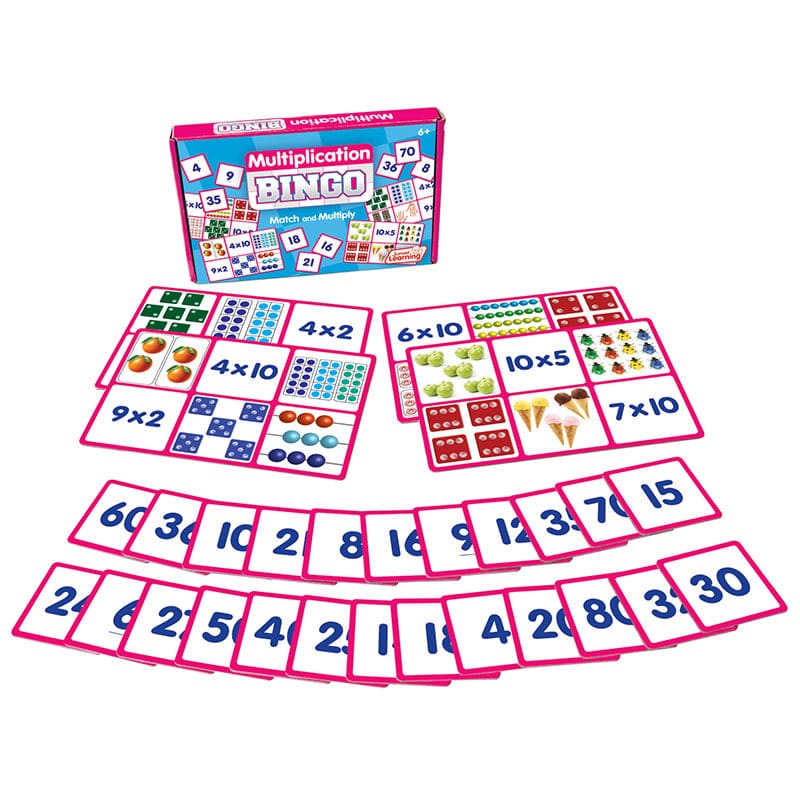 Multiplication Bingo Banded (Pack of 6) - Bingo - Junior Learning