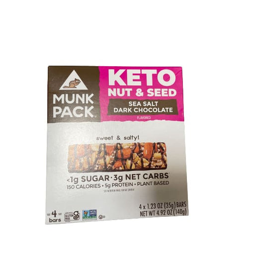 Munk Pack Munk Pack Keto Nut and Seed Bar, Sea Salt Dark Chocolate, 4 ct.
