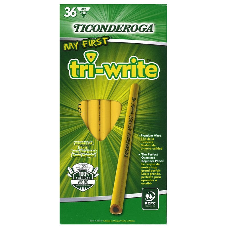 My First Tri Write Primary Pencils Without Eraser 36Ct - Pencils & Accessories - Dixon Ticonderoga Company
