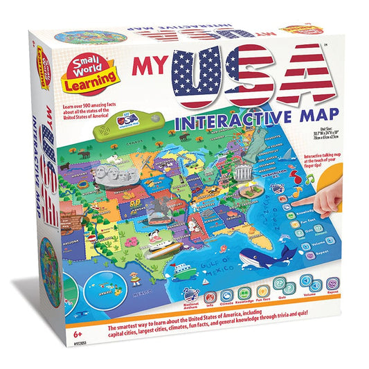 My Interactive Usa Map - Maps & Map Skills - Small World Toys