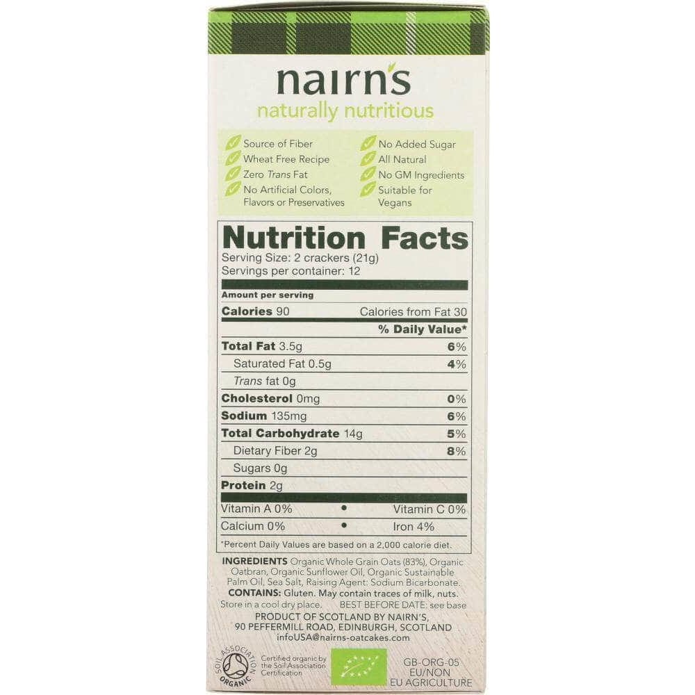 Nairns Nairn's Organic Oat Crackers, 8.8 oz