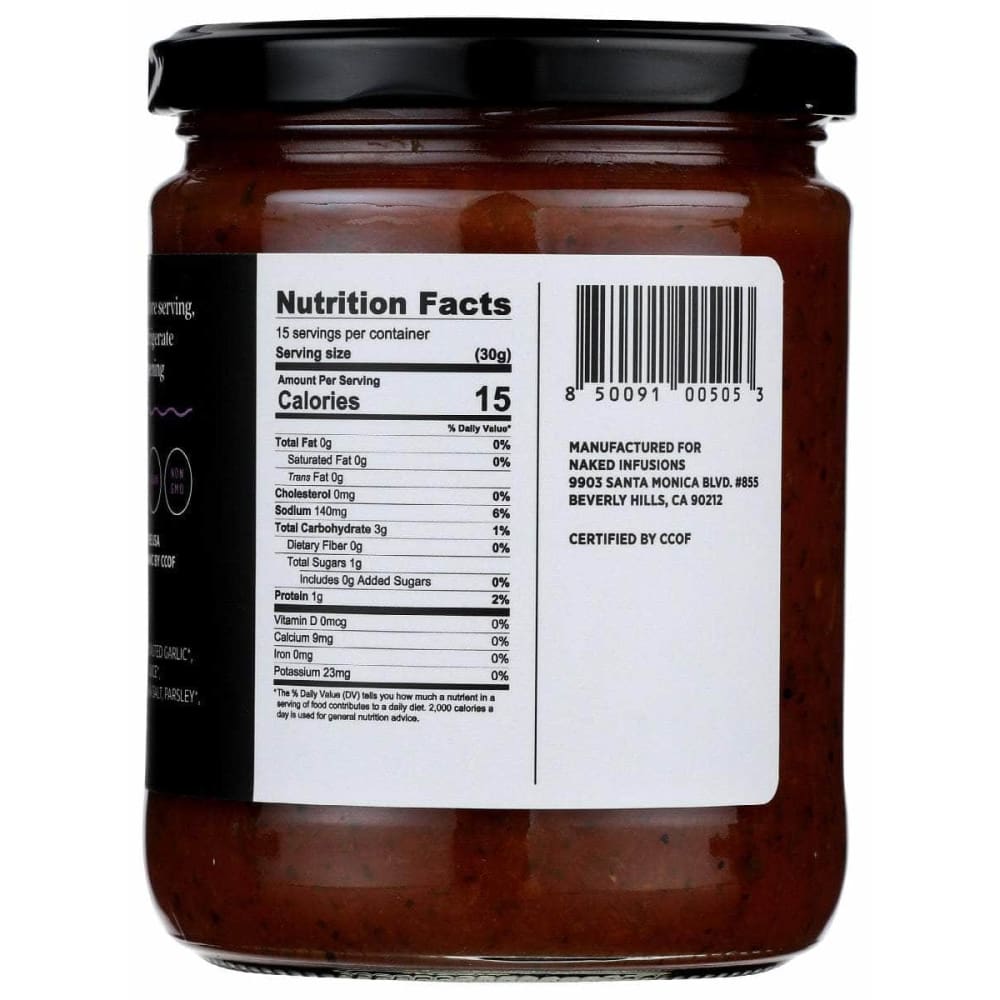 NAKED INFUSIONS Naked Infusions Salsa Fire Rstd Grlc Org, 16 Oz