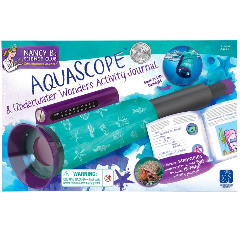 Nancy B’s Science Club Aqua Scope & Underwater Wonders Activity Journal - Kids Toys By Age - Nancy