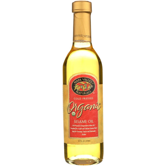 Napa Valley Naturals Cold Pressed Organic Sesame Oil 12.7 Oz (Case of 2) - NAPA VALLEY NATURALS