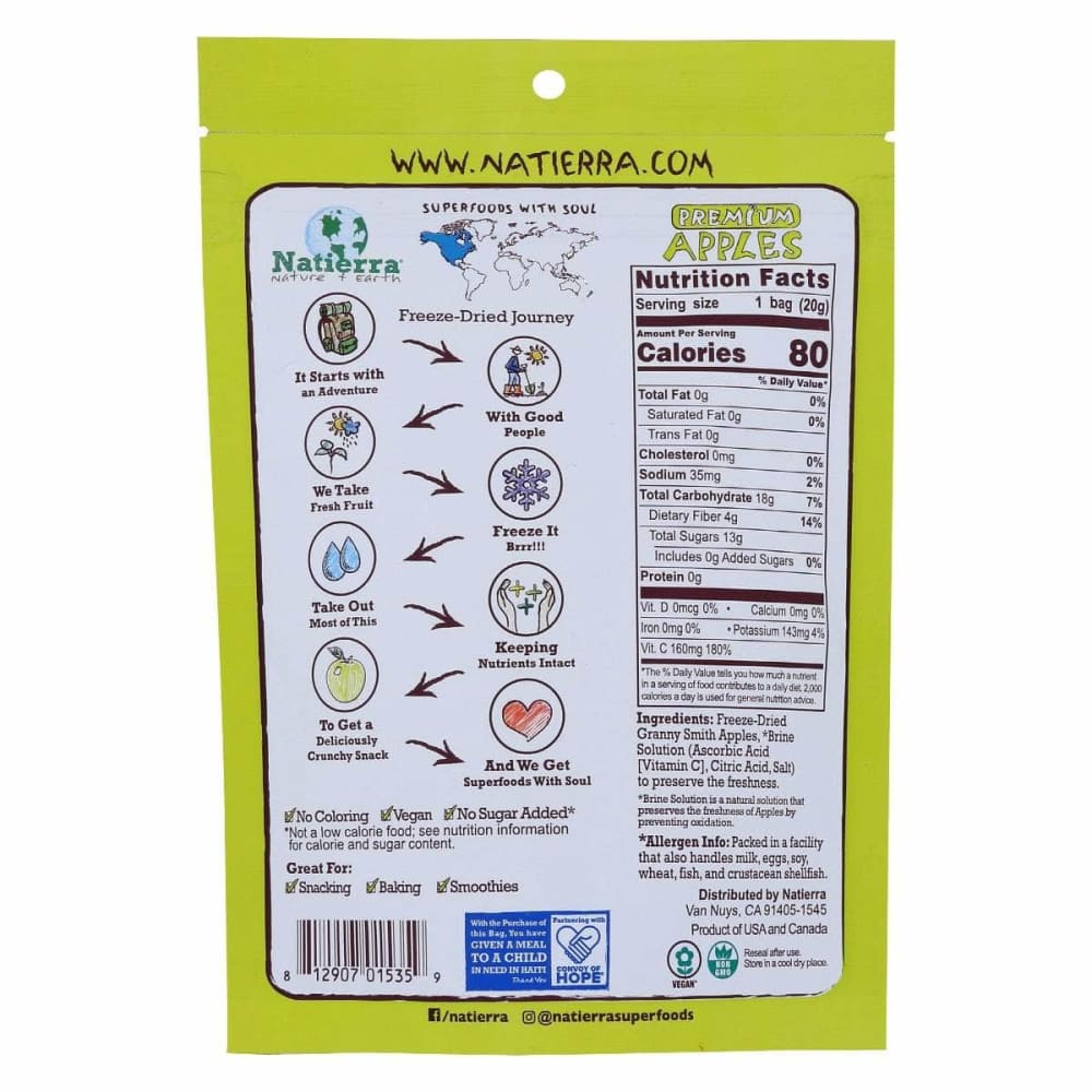 NATIERRA Natierra Apple Frze Dried Prem, 0.7 Oz