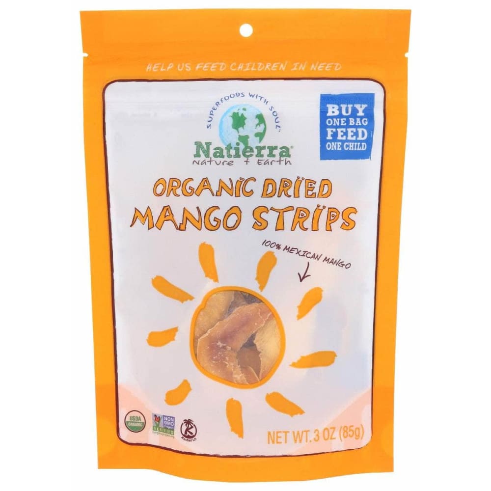 NATIERRA Natierra Organic Dried Mango Strips, 3 Oz