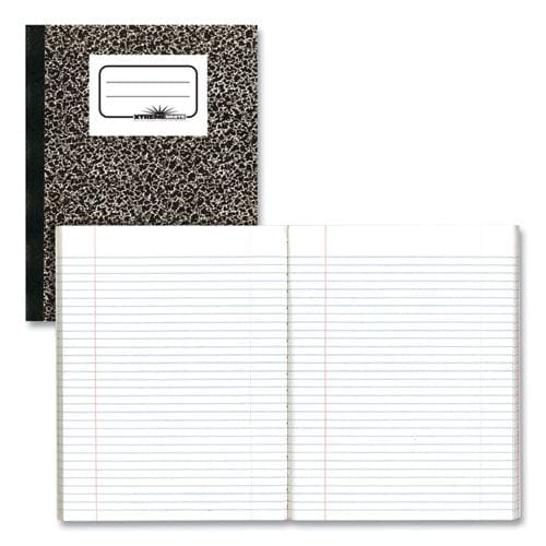 National Composition Book Medium/college Rule Black Marble Cover 10 X 7.88 80 Sheets - School Supplies - National®