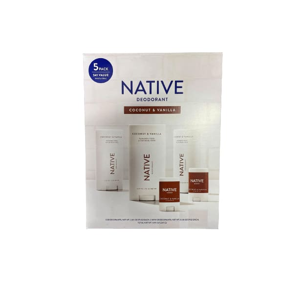 Native Native Coconut and Vanilla Deodorant, 5 ct.