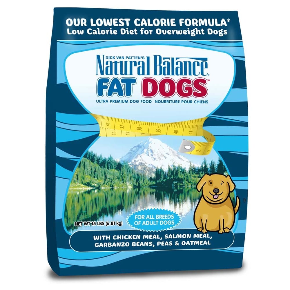 Natural Balance Pet Foods Fat Dogs Low Calorie Dry Dog Food Chicken Salmon 1ea/15 lb - Pet Supplies - Natural Balance