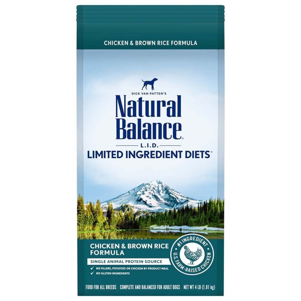 Natural Balance Pet Foods L.I.D. Adult Dry Dog Food Chicken Brown Rice 1ea/4 lb - Pet Supplies - Natural Balance